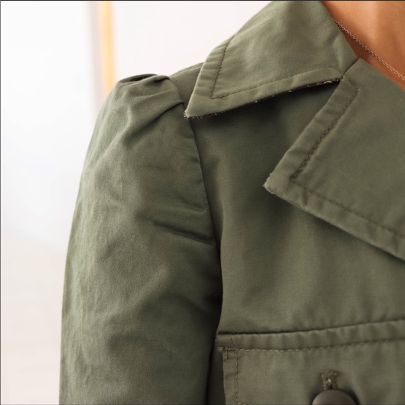 Marc Jacobs NWT Belted Military Green Light Jacket - Picture 7 of 8